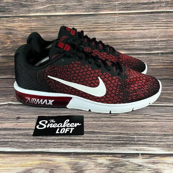 Nike Other - Nike Air Max Sequent 2 Bred Men's‎ Athletic Shoes Red Black
